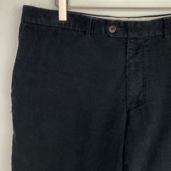 Lauren Ralph Lauren Black Corduroy Pants Custom Hem 36 - Picture 2 of 7